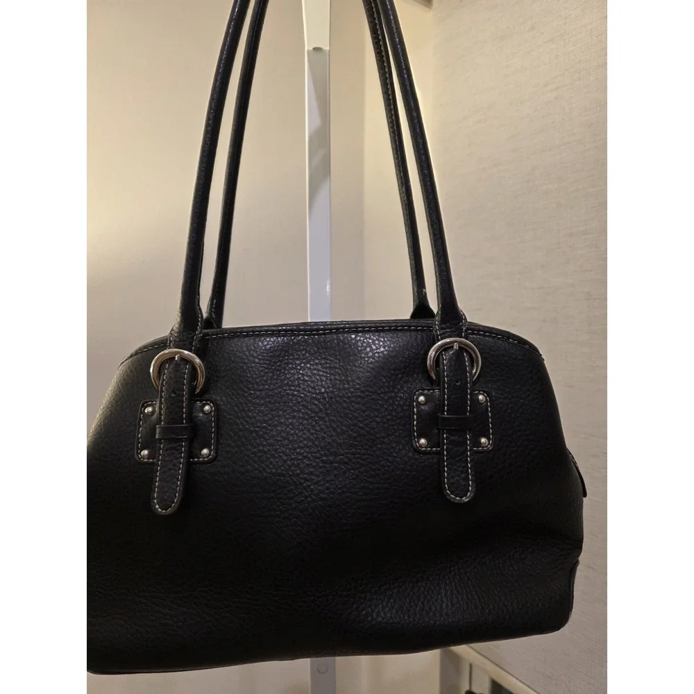 Croft‎ & Barrel Black Shoulder Bag Faux Leather Purse Y2K Style Preppy